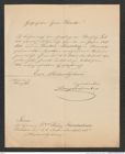 Nachlass Franz Steindachner, Brief von Vincenz Dorfmeister an Franz Steindachner (01.03.1878), Inv.Nr. 115.01, Seite 1